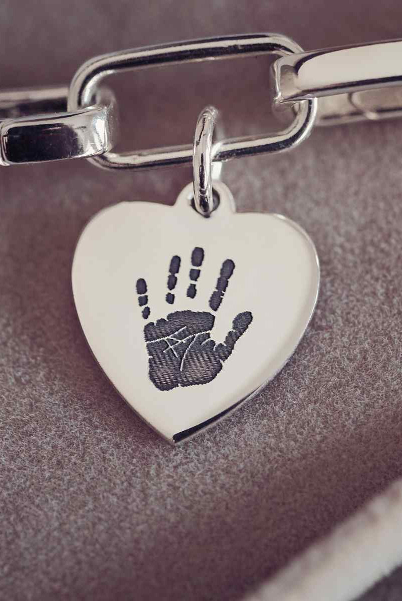 Handprint Beads | Their True Handprints on your Bracelet – Hand on ...