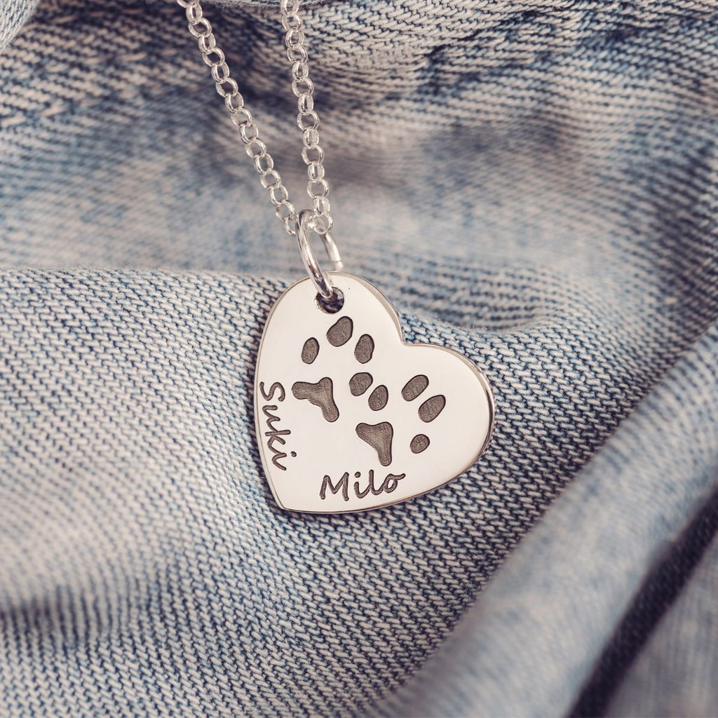 EMERY & OPAL Personalized Paw Print Necklace for Women, Dog Mom India |  Ubuy